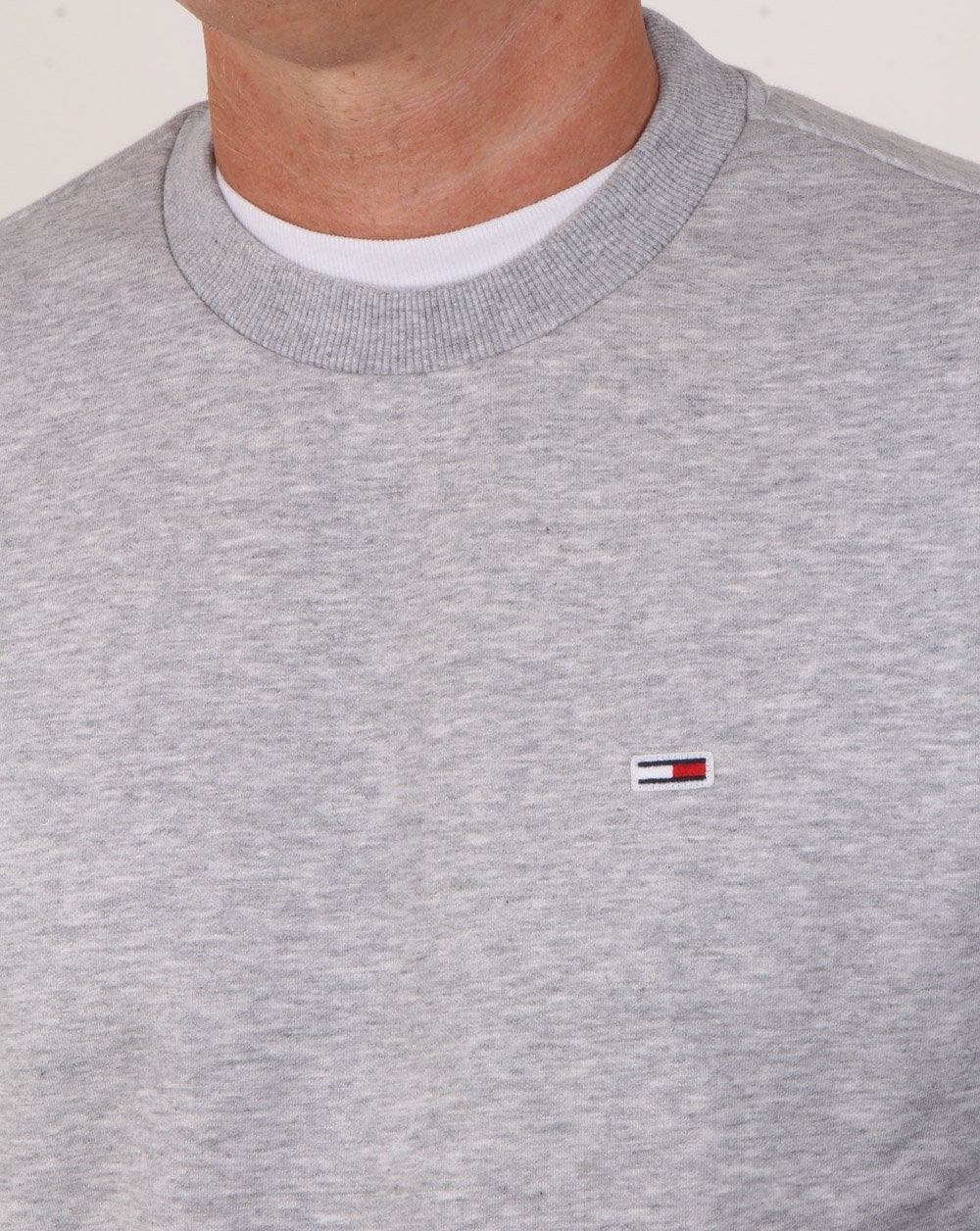 Tommy Hilfiger Classic Crew Neck Sweatshirt Grey Heather - Image 2