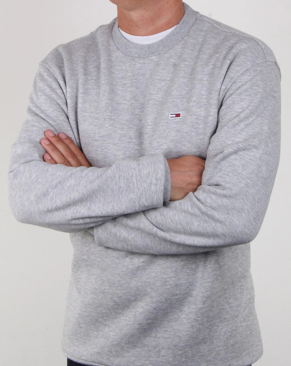 Tommy Hilfiger Classic Crew Neck Sweatshirt Grey Heather - Image 3