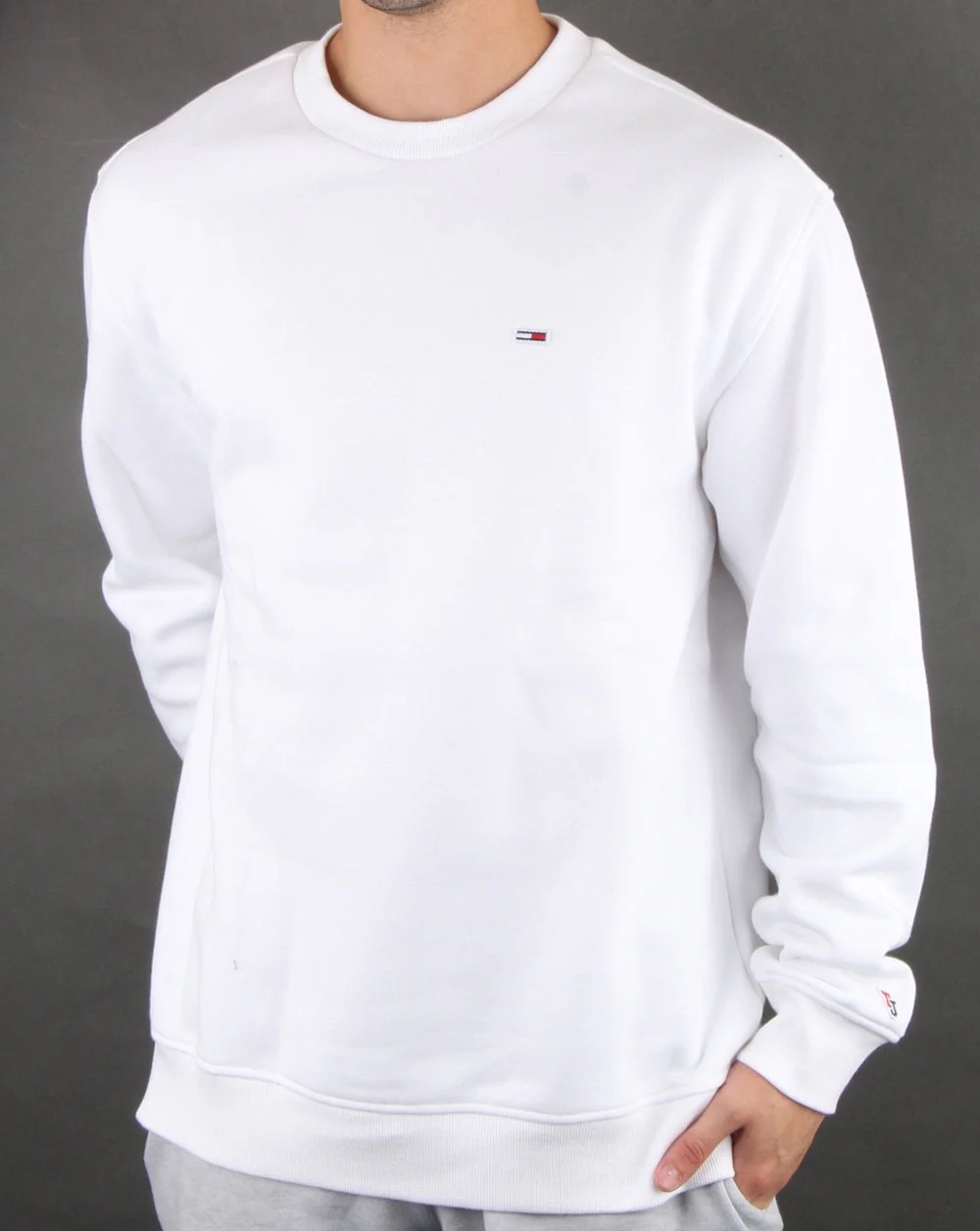 Tommy Hilfiger Crew Neck Sweatshirt White - Image 2