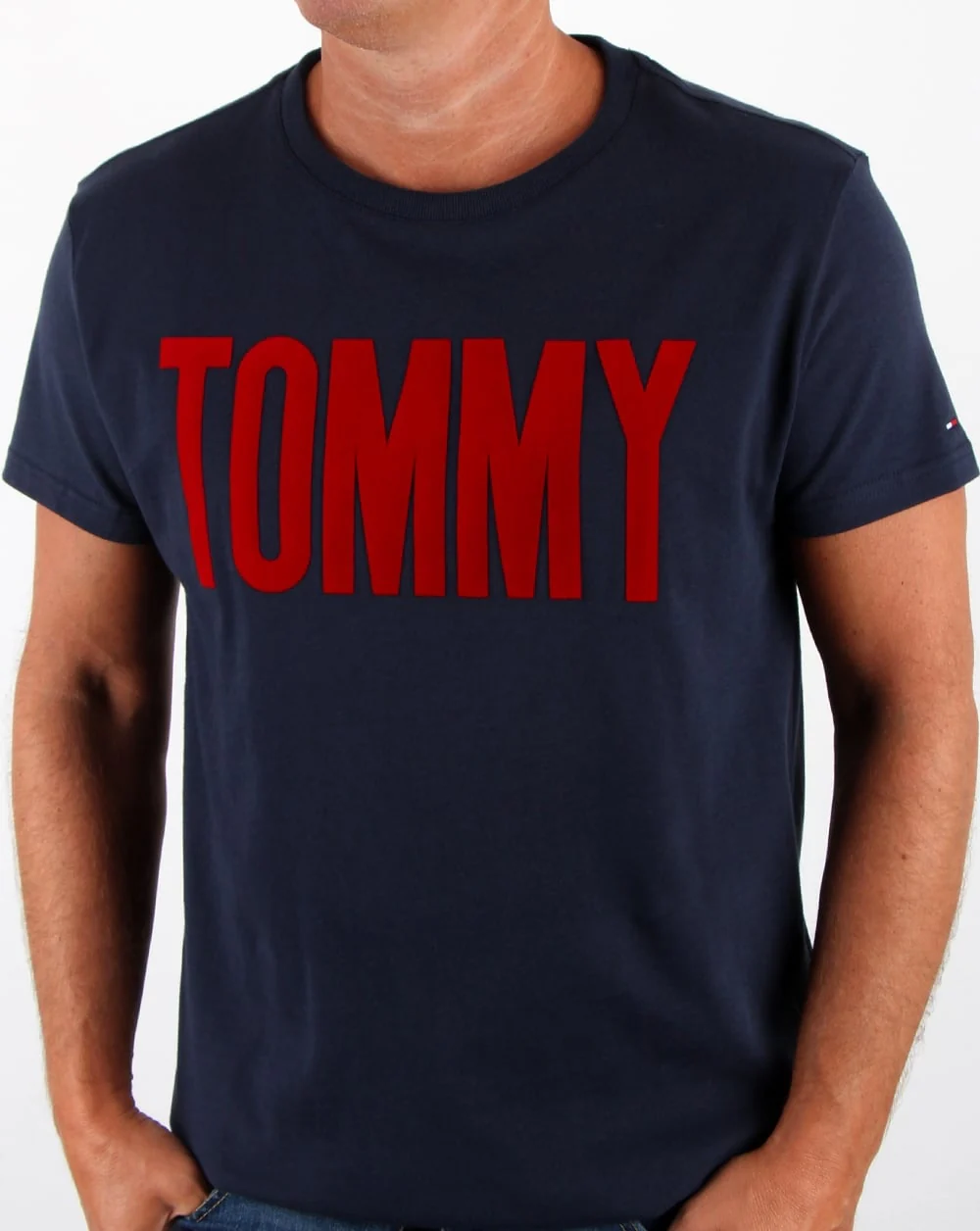 Tommy Hilfiger Logo T Shirt Navy