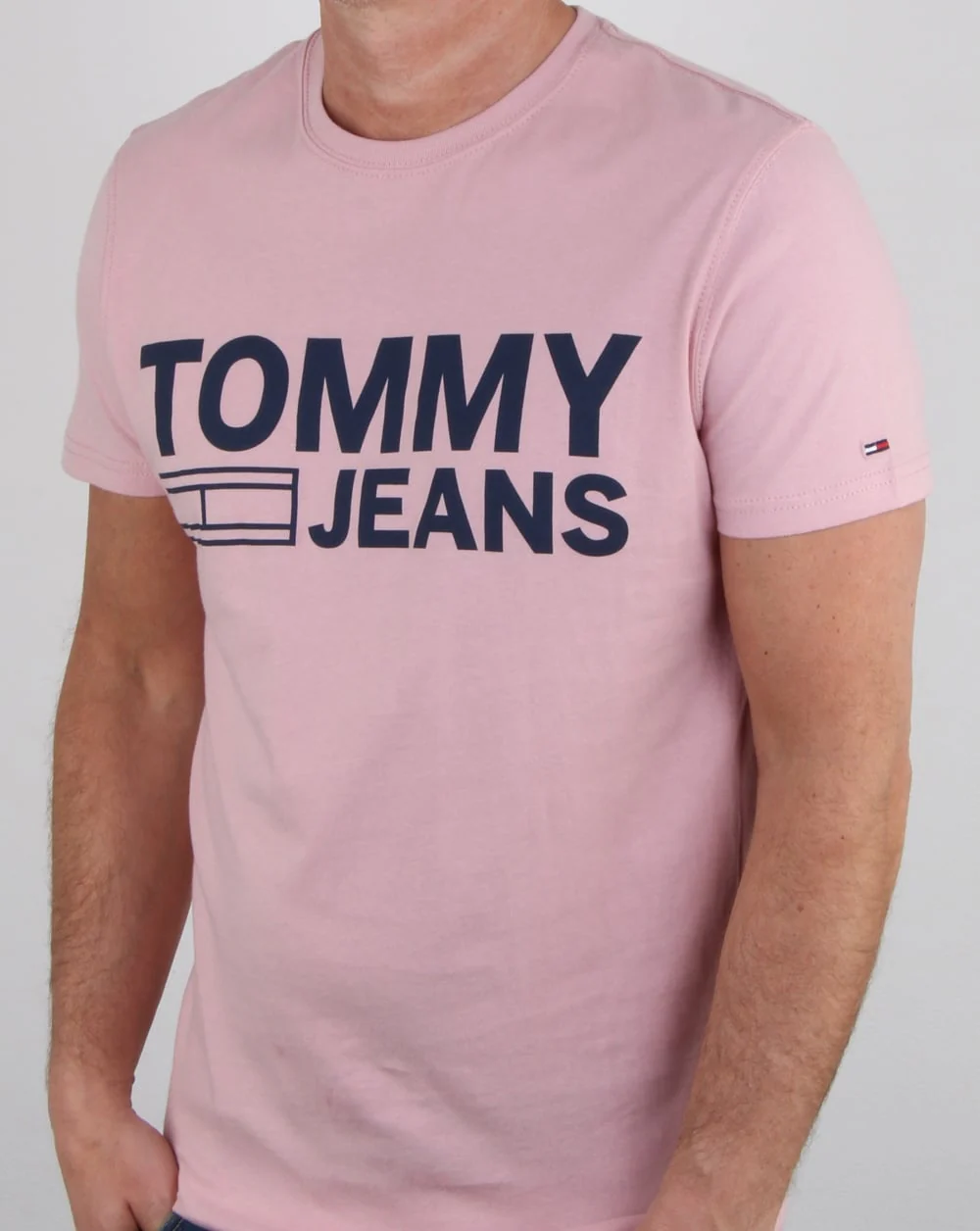 Tommy Hilfiger Logo T Shirt Pink