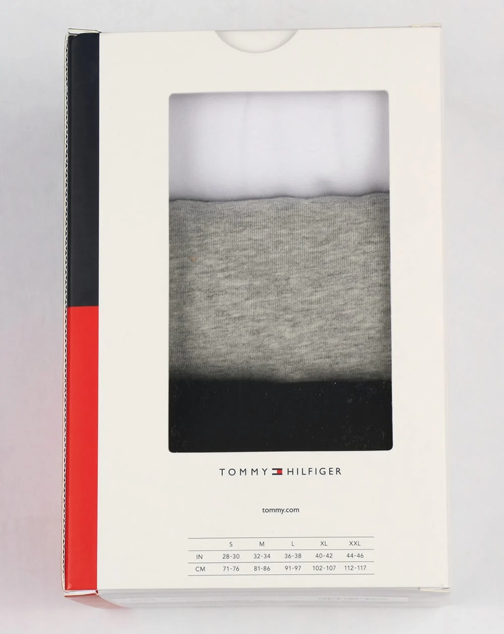 Tommy Hilfiger Premium Essentials 3 Pack T Shirts Black/White/Grey - Image 2