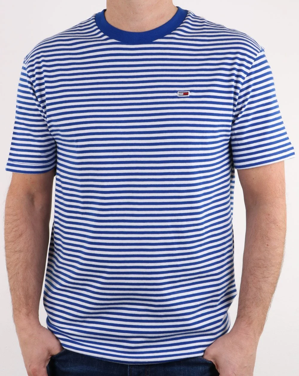 Tommy Hilfiger Stripe Tee Blue/White - Image 2