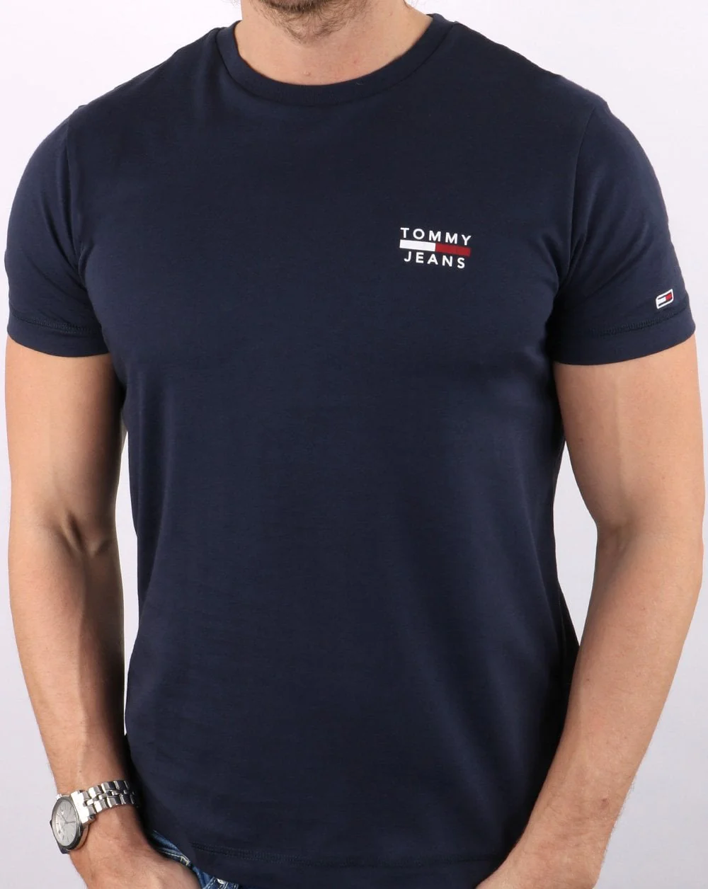 Tommy Jeans Chest Logo T-shirt Navy