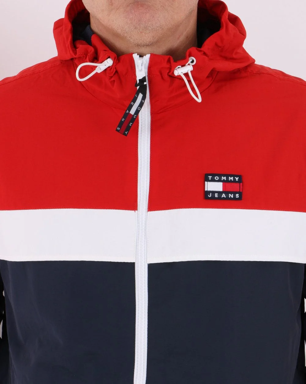 Tommy Jeans Chicago Windbreaker Navy/Red/White - Image 2