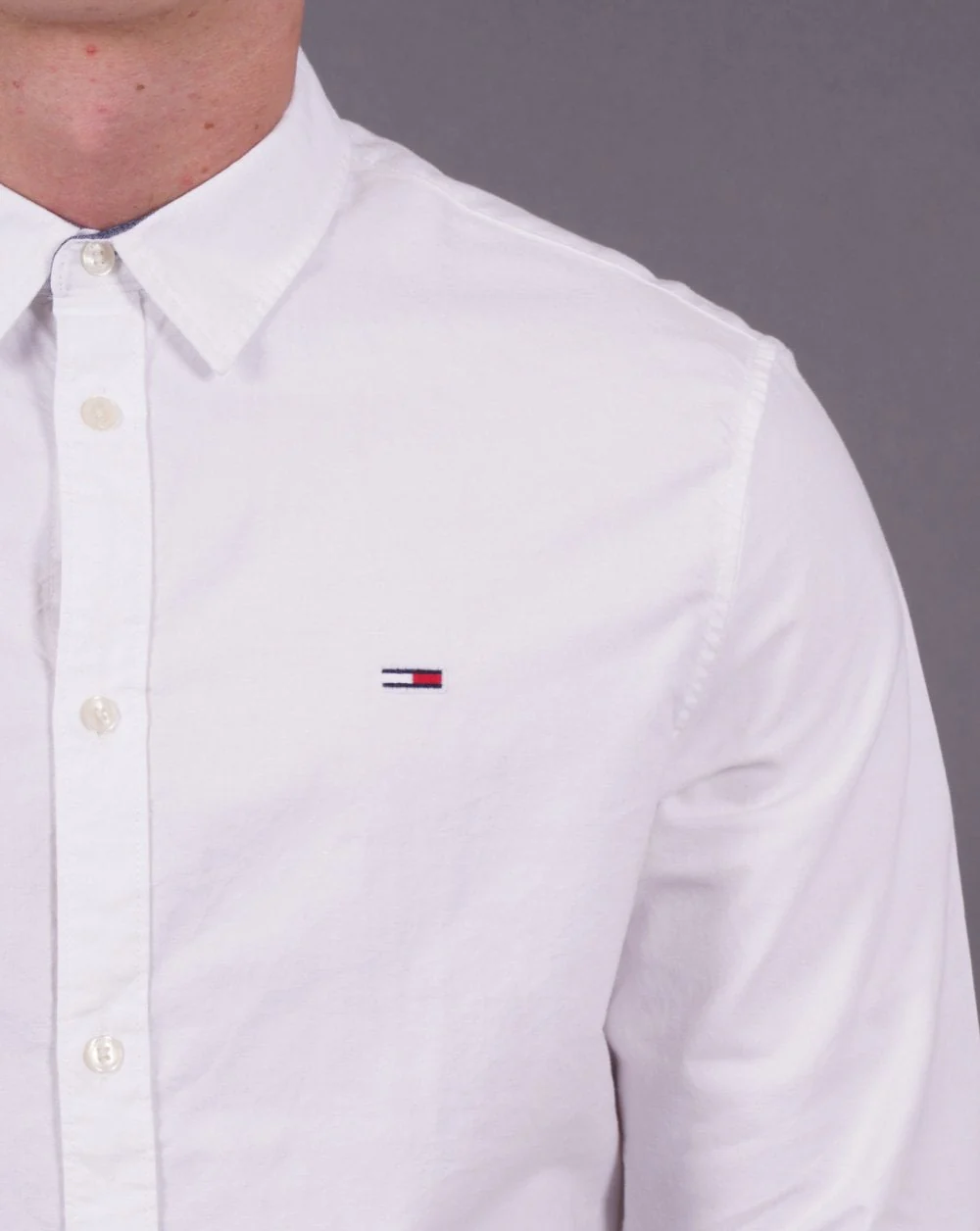Tommy Jeans Classic Oxford Shirt White - Image 2