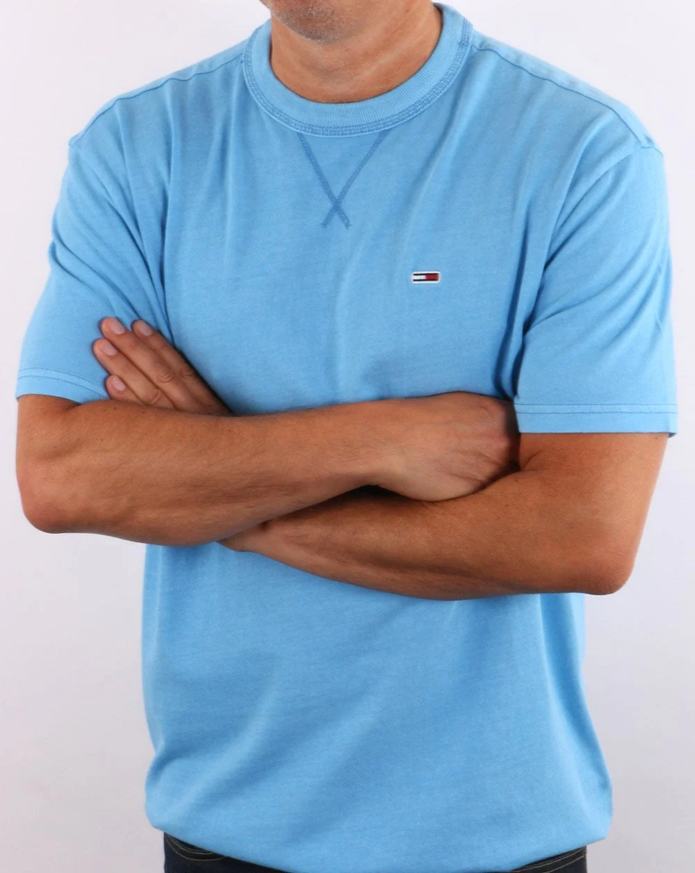 Tommy Jeans Classic Washed T-shirt Blue - Image 4