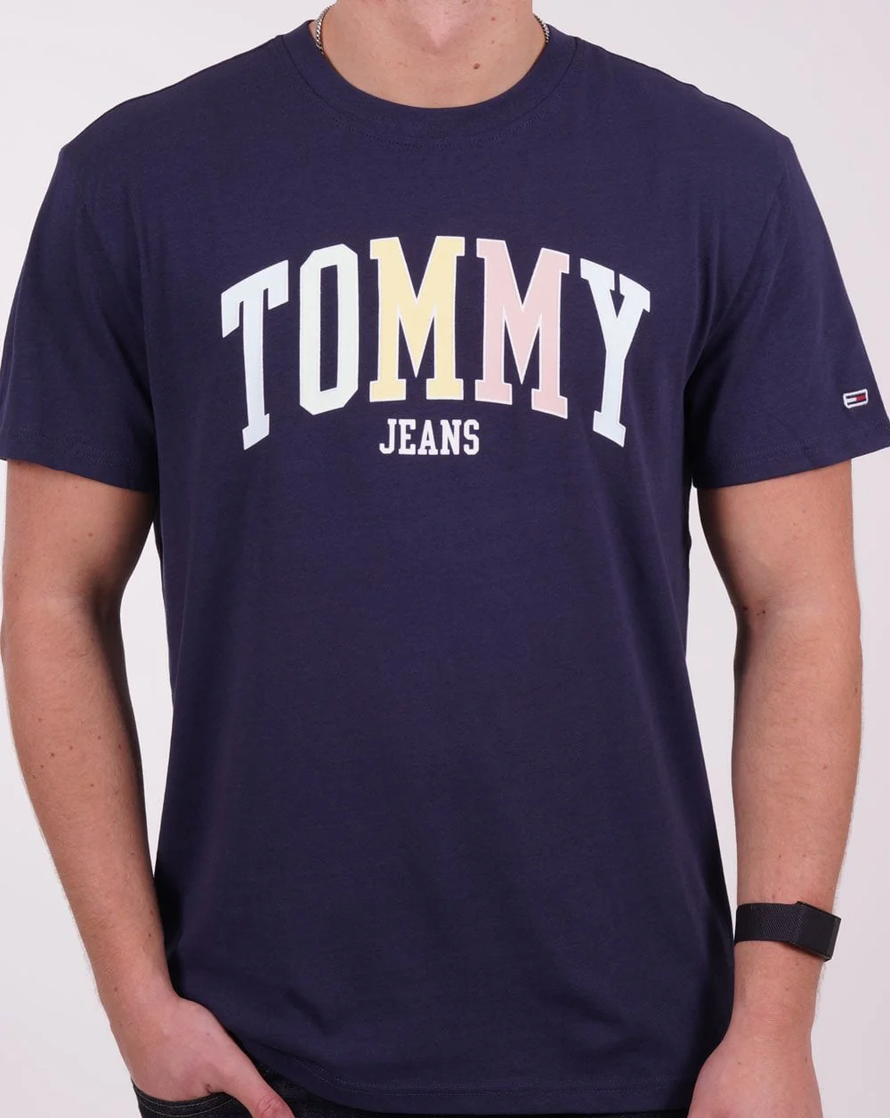 Tommy Jeans College Logo T-shirt Navy