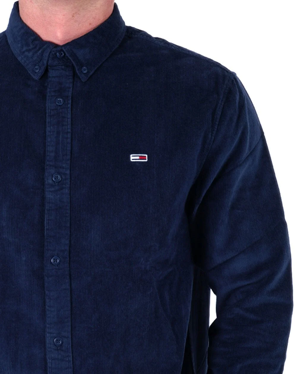 Tommy Jeans Corduroy Shirt Dark Navy - Image 2