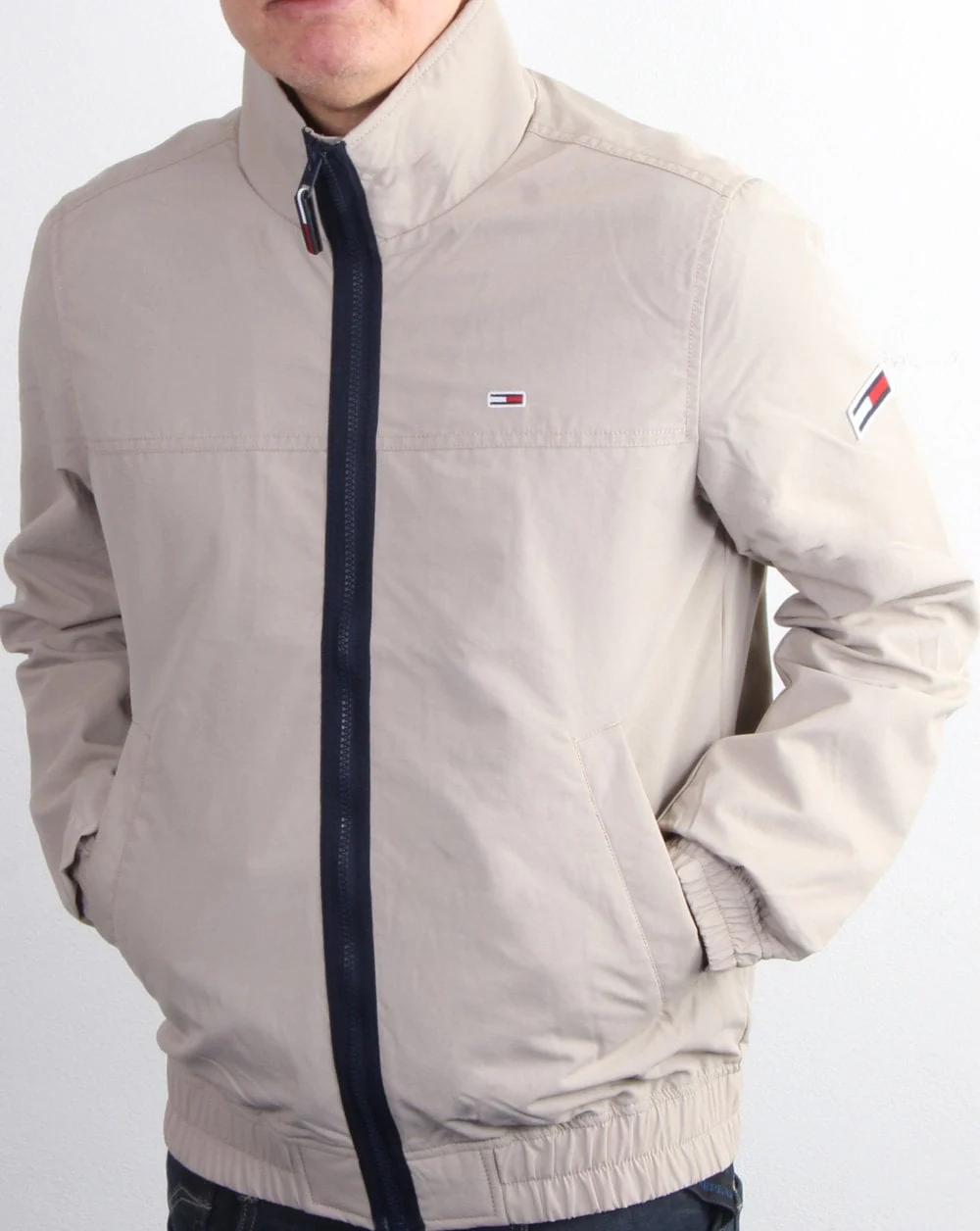 Tommy Jeans Essential Bomber Jacket Stone - Image 2