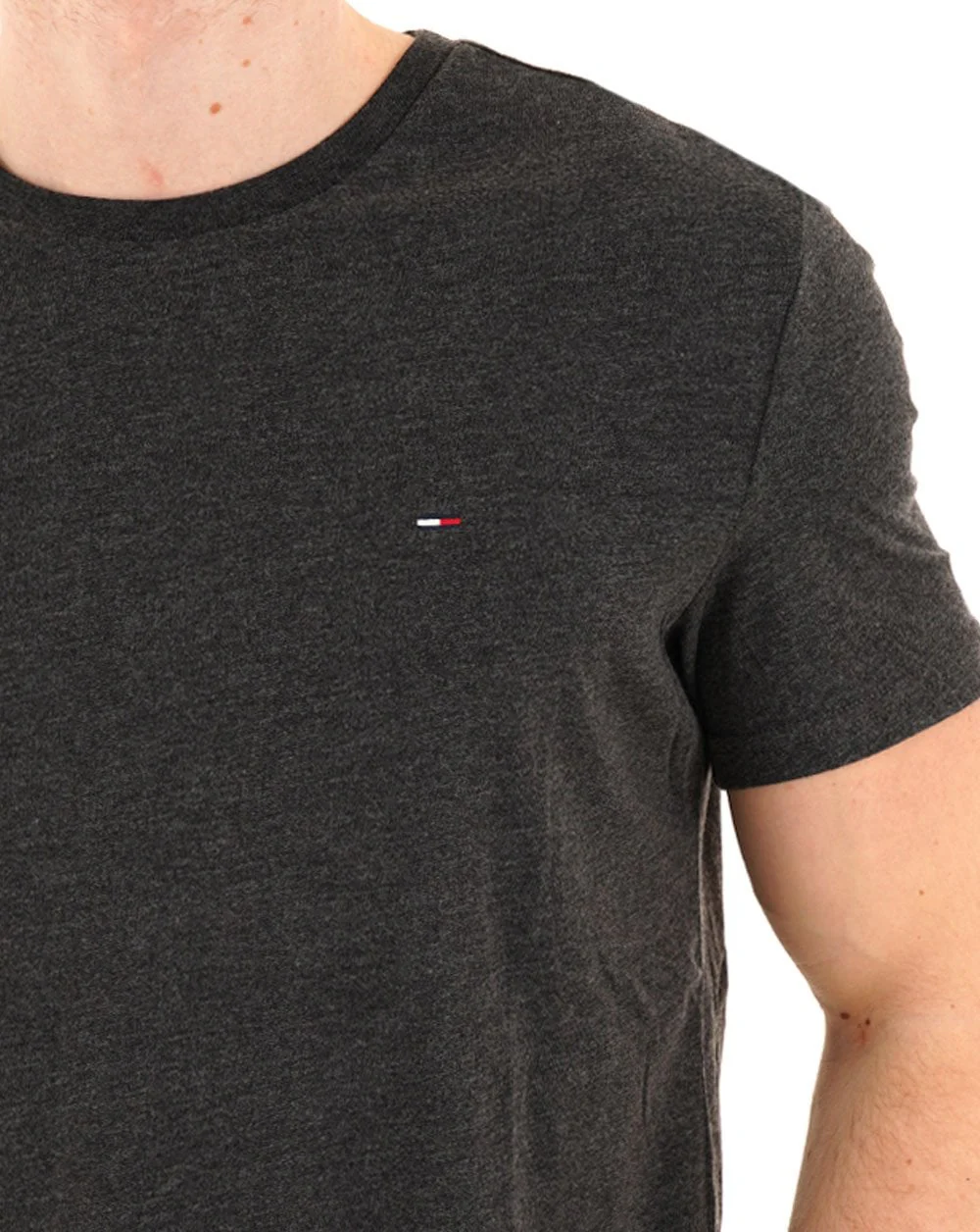 Tommy Jeans Jaspe T Shirt Black Heather - Image 2