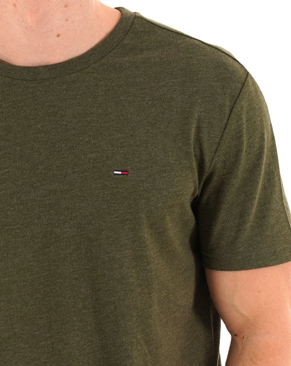 Tommy Jeans Jaspe T Shirt Dark Greenery - Image 2