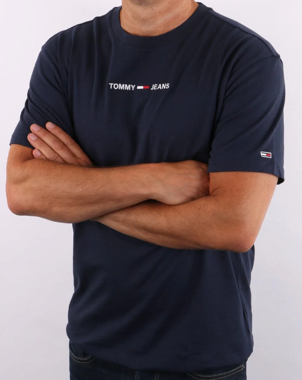 Tommy Jeans Logo T-shirt Navy - Image 3