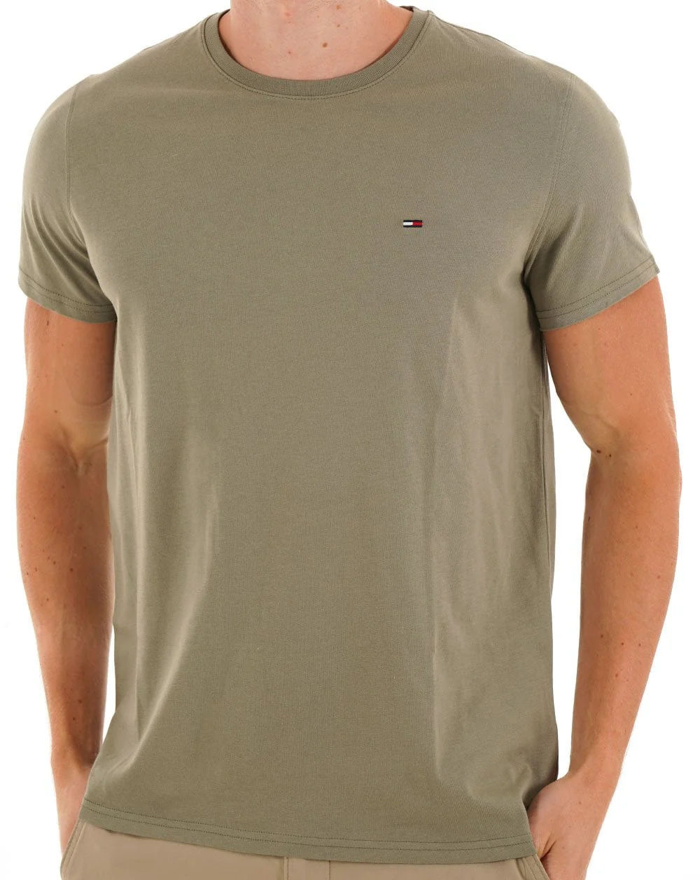 Tommy Jeans Slim Fit T Shirt Utility Sage