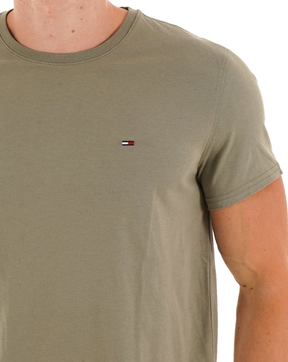 Tommy Jeans Slim Fit T Shirt Utility Sage - Image 2