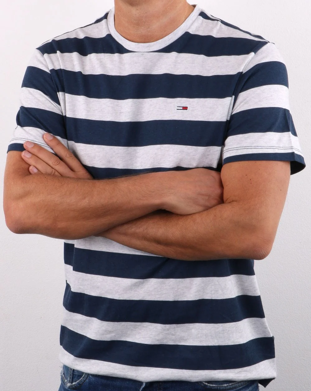 Tommy Jeans Stripe T-shirt Navy - Image 4