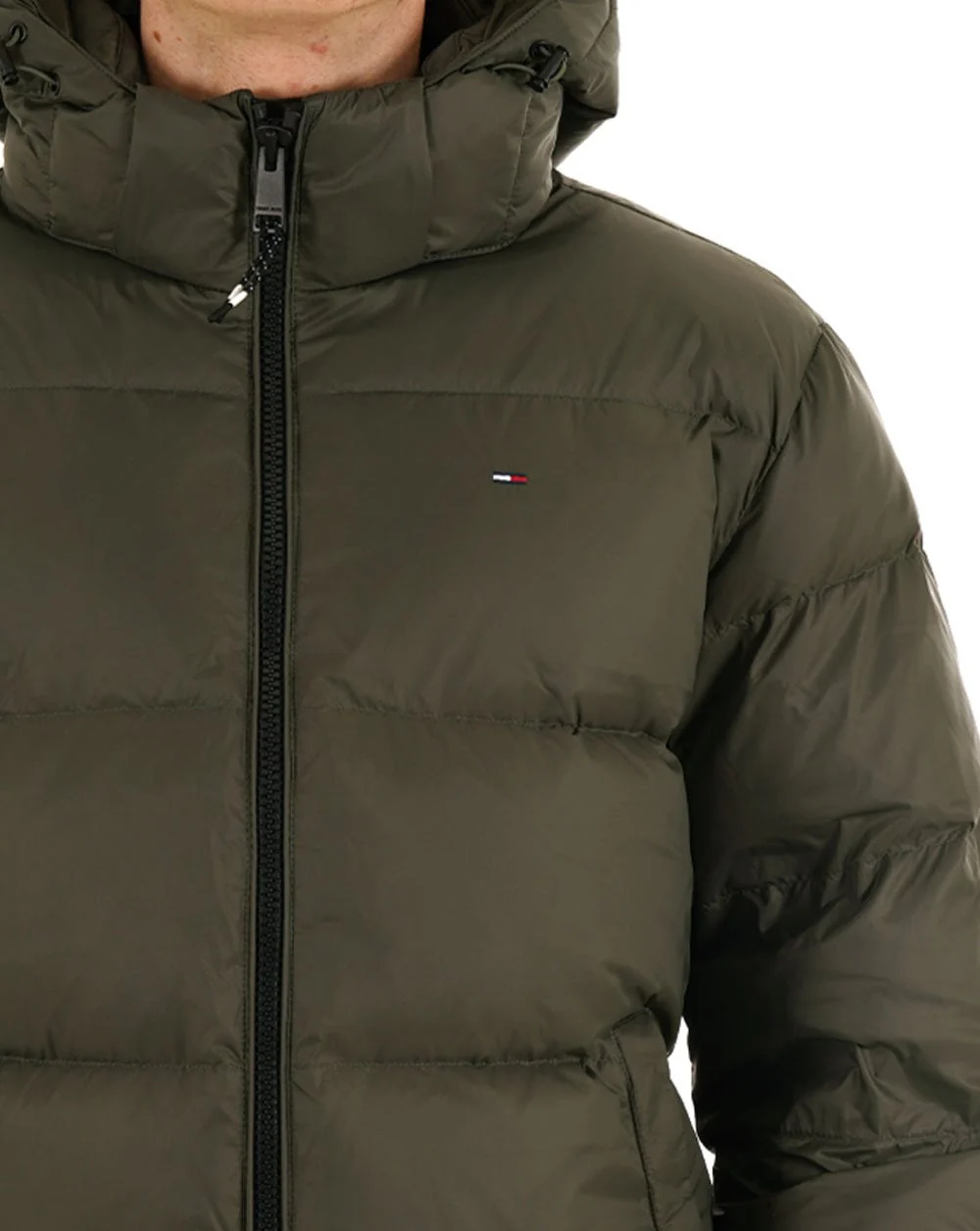 Tommy Jeans Water Repellent Down Jacket Pewter Green - Image 2