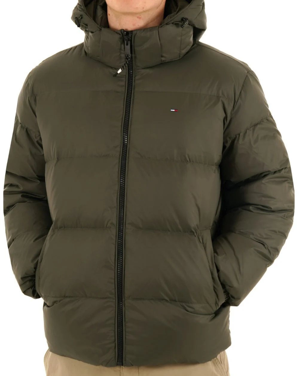 Tommy Jeans Water Repellent Down Jacket Pewter Green - Image 3