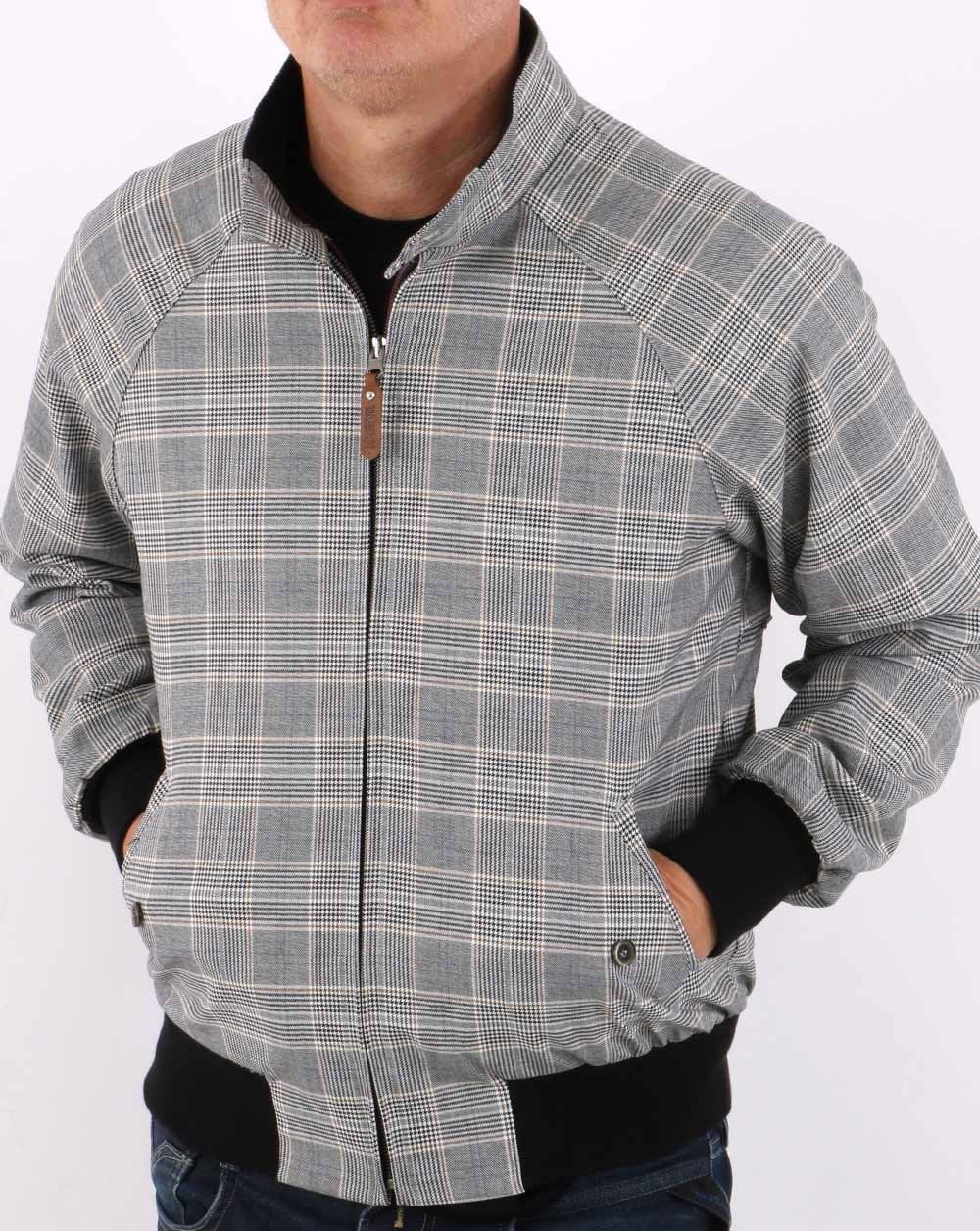 Trojan Check Harrington Jacket Black - Image 5