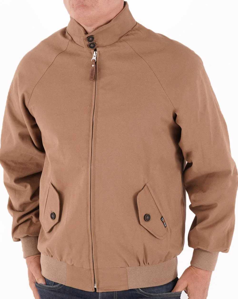 Trojan Harrington Jacket Camel