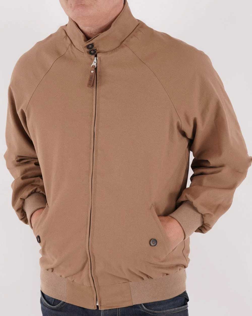 Trojan Harrington Jacket Camel - Image 2