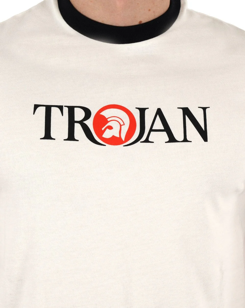 Trojan Helmet Logo T-shirt Ecru - Image 2