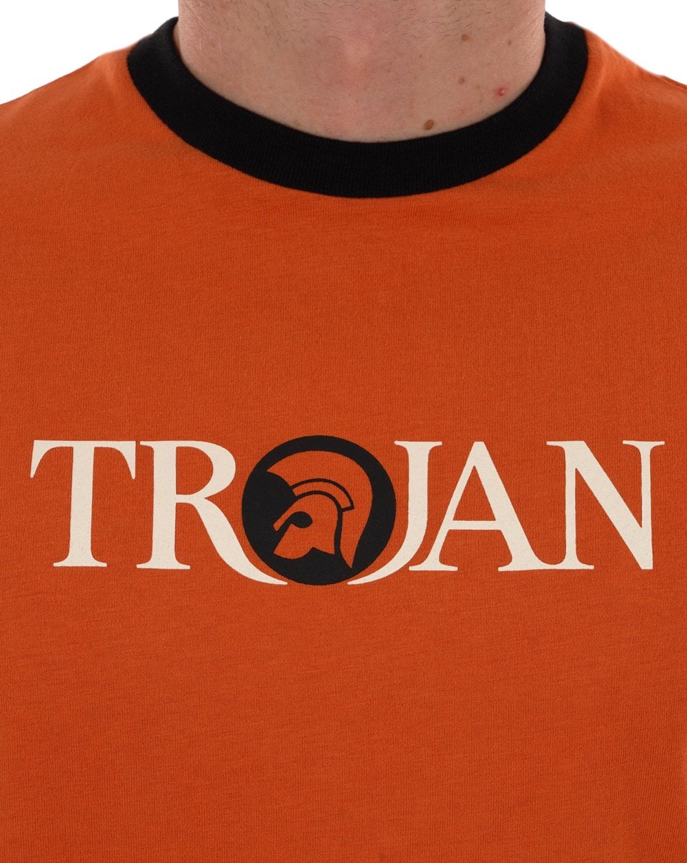 Trojan Helmet Logo T-shirt Orange - Image 2