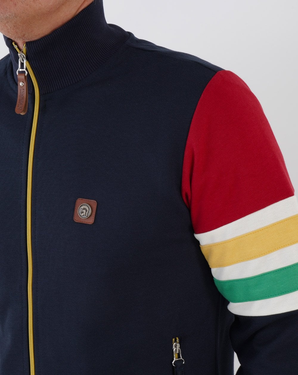 Trojan Marley Track Top Navy - Image 2