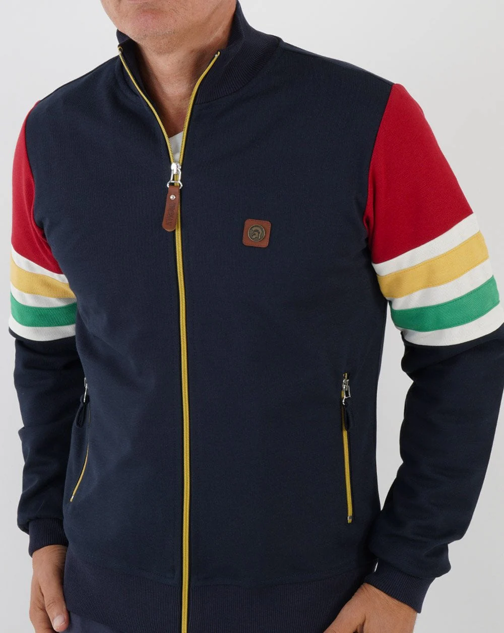 Trojan Marley Track Top Navy - Image 3
