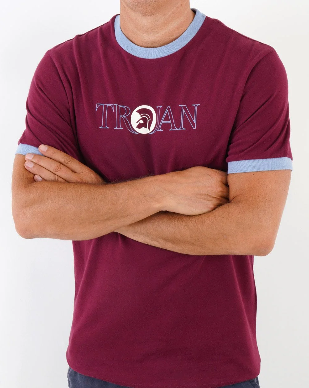 Trojan Outline Logo T Shirt Port - Image 3