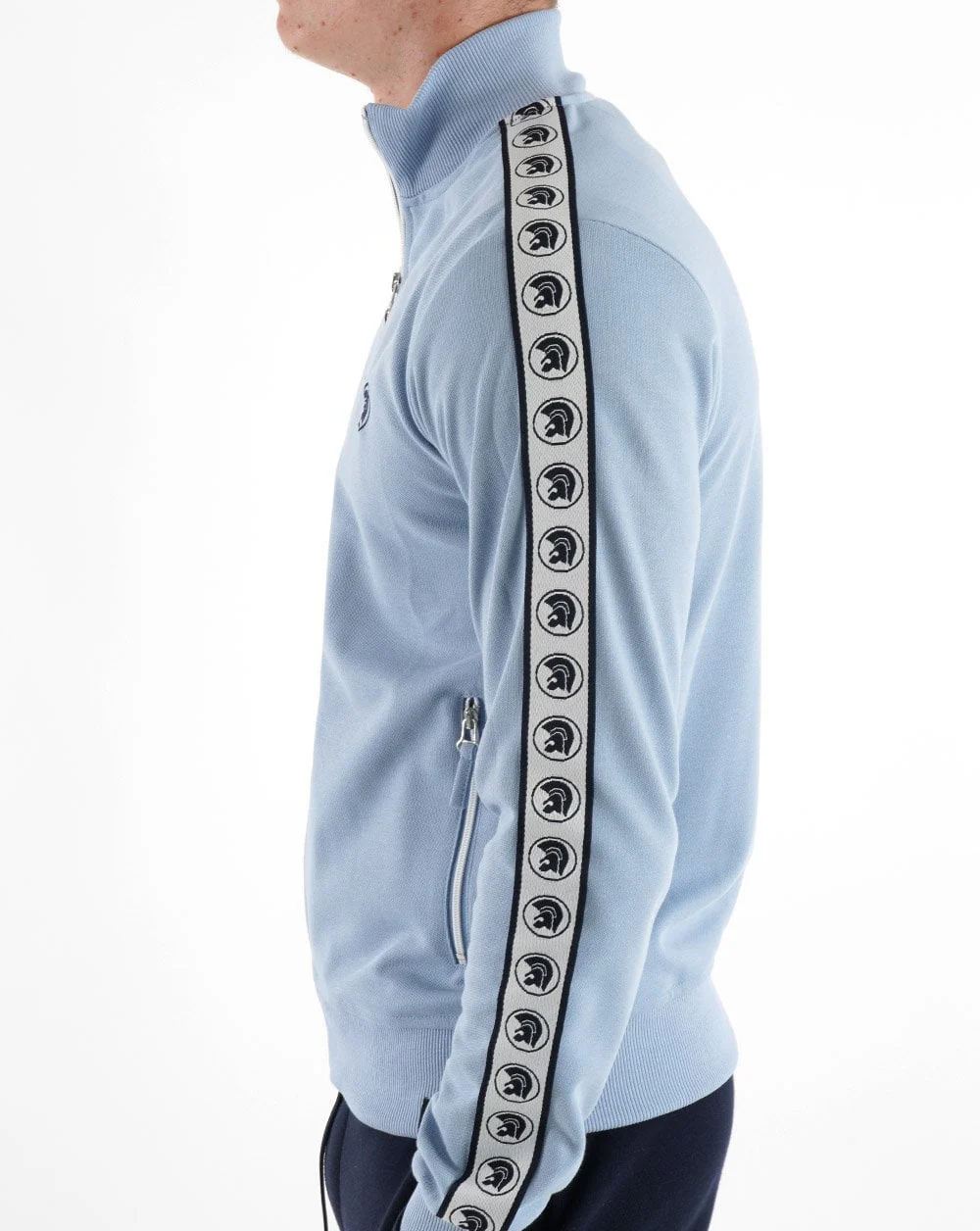 Trojan Taped Track Top Sky Blue - Image 5