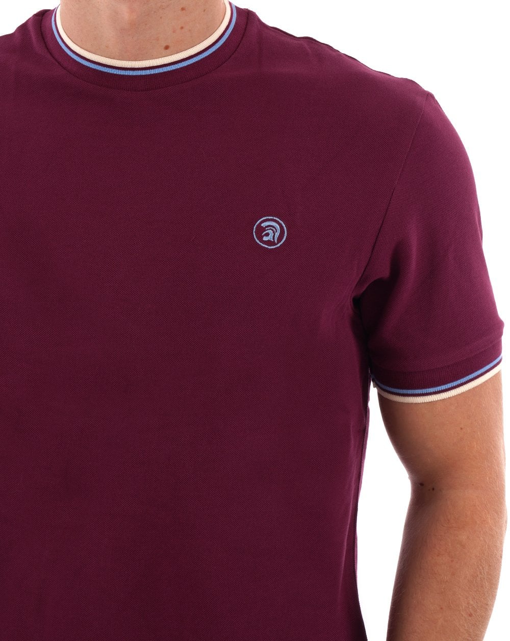 Trojan Twin Tipped Pique T-shirt Port - Image 2