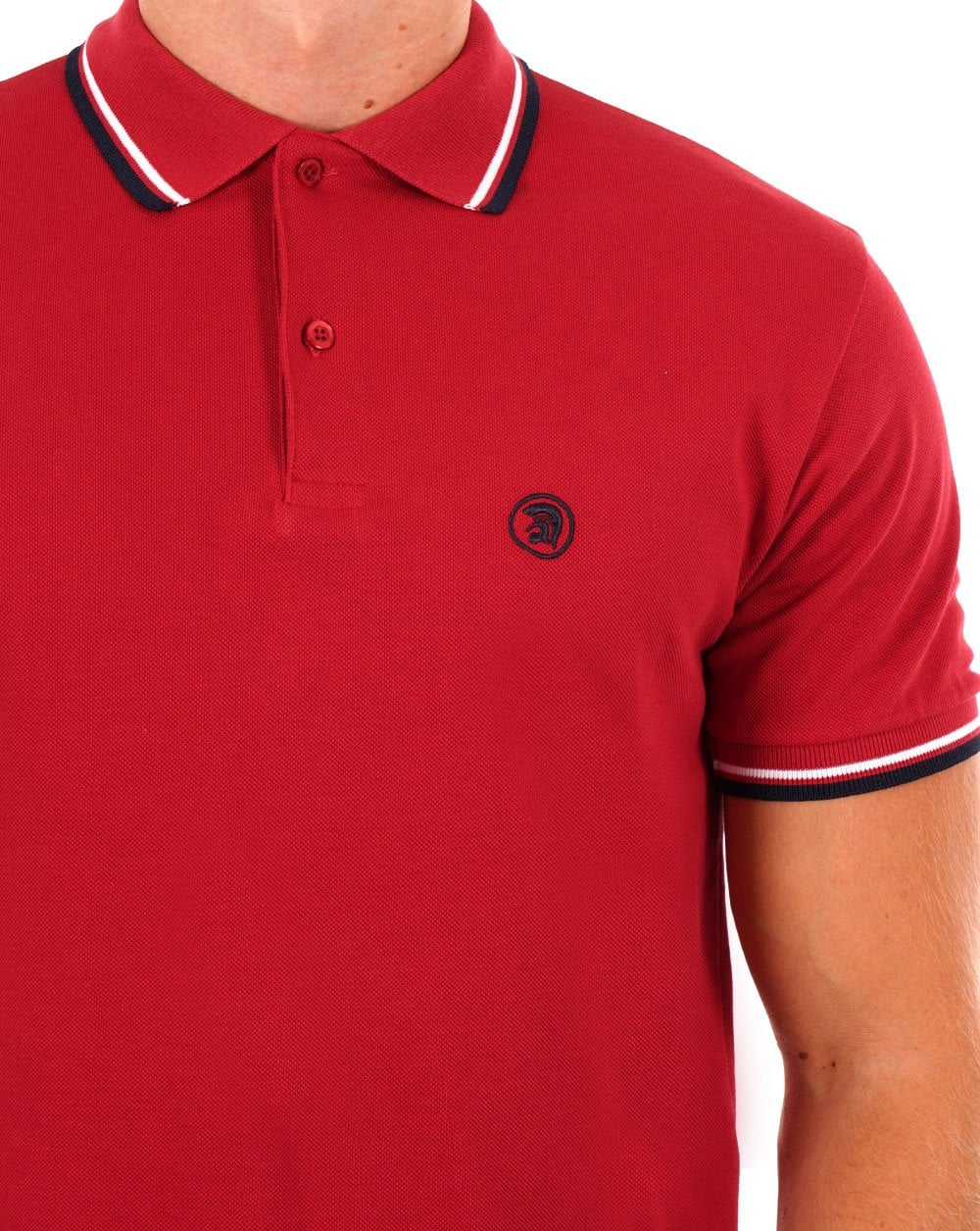 Trojan Twin Tipped Signature Polo Blood Red - Image 2