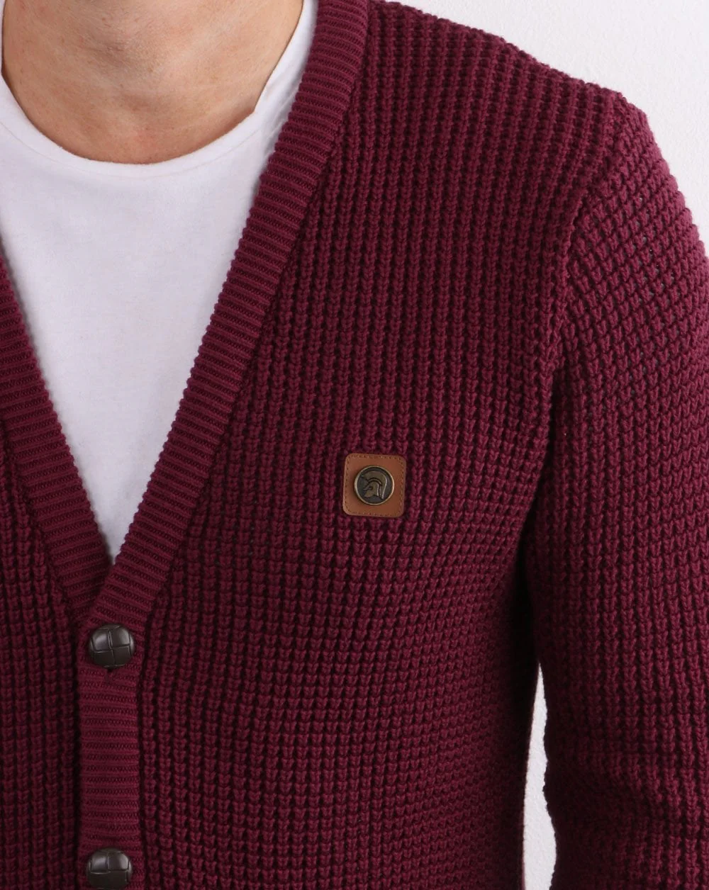 Trojan Waffle Cardigan Port - Image 2