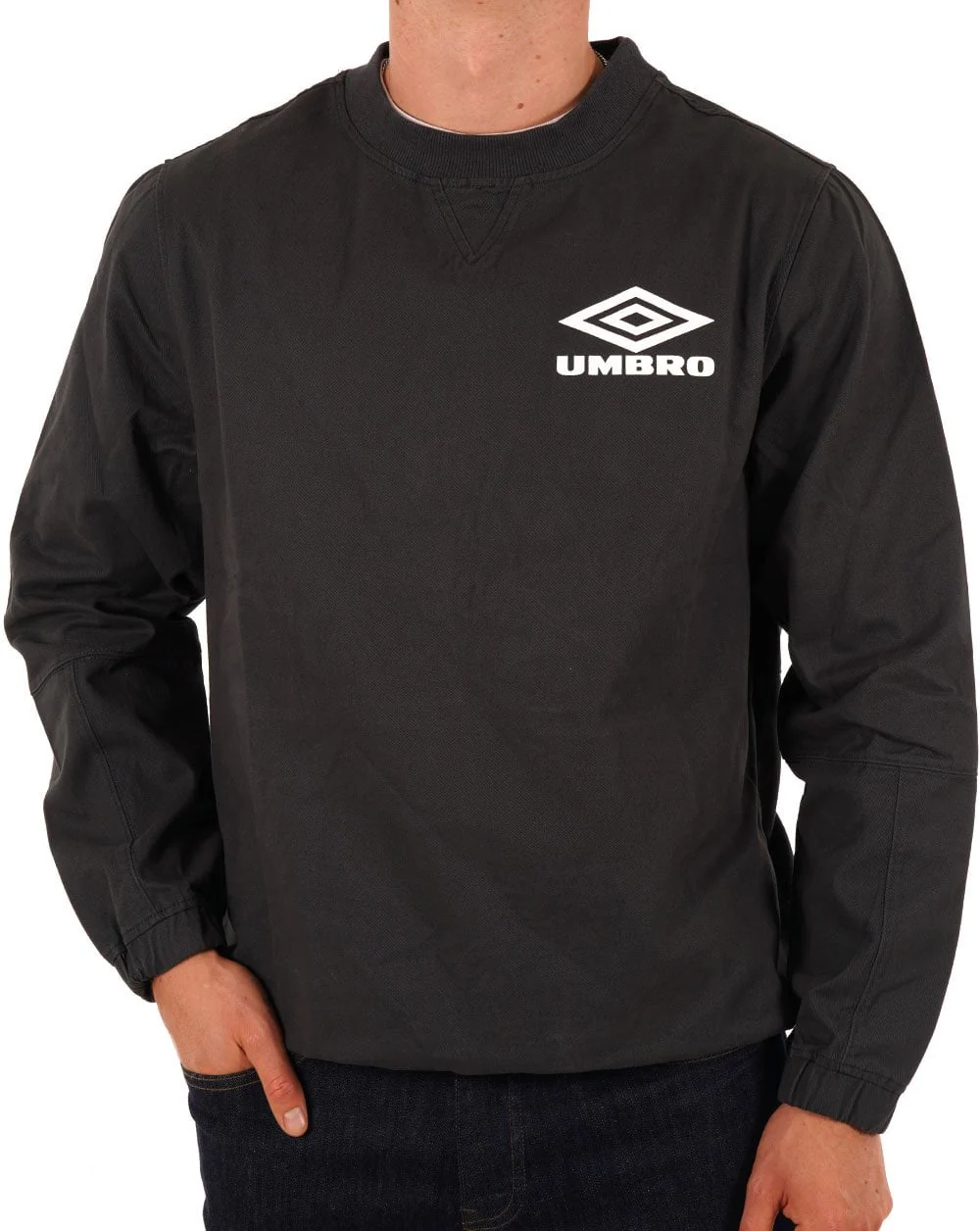 Umbro Drill Crew Sweat Dark Grey