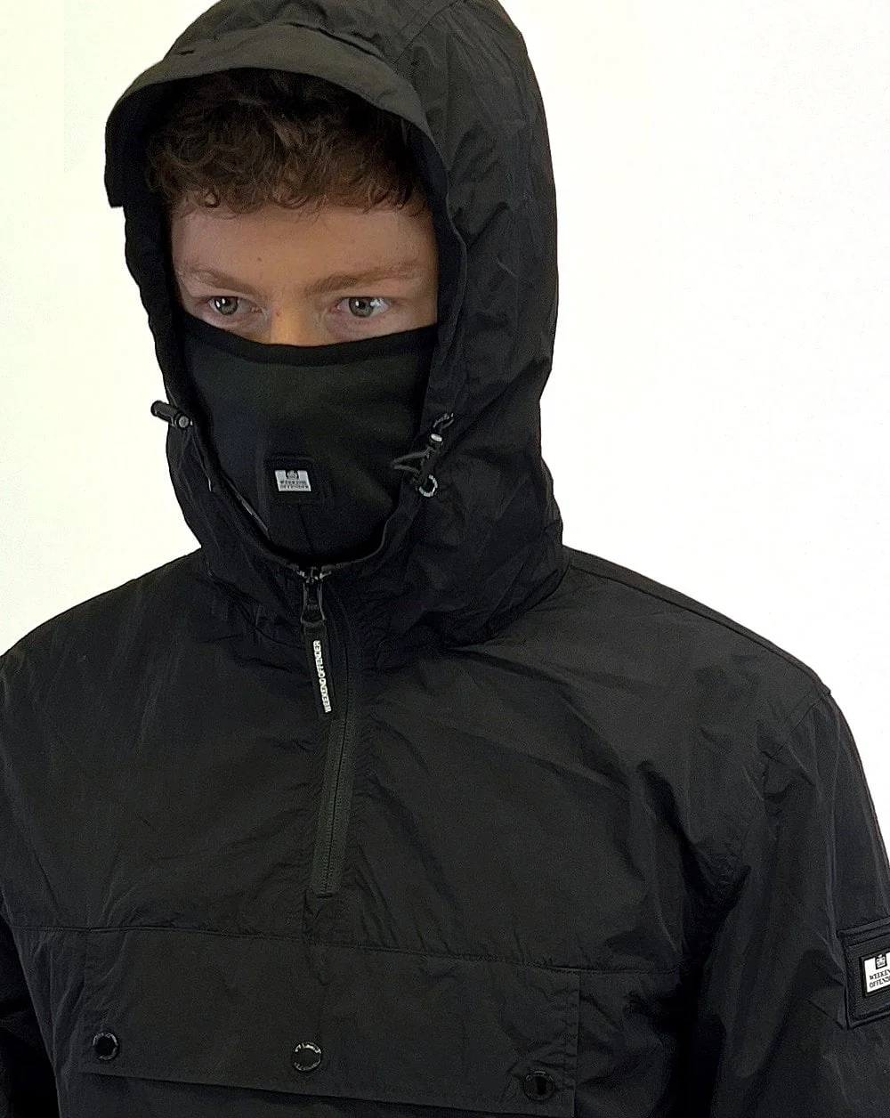 Weekend Offender 1/4 Zip Terrace Jacket Black - Image 4