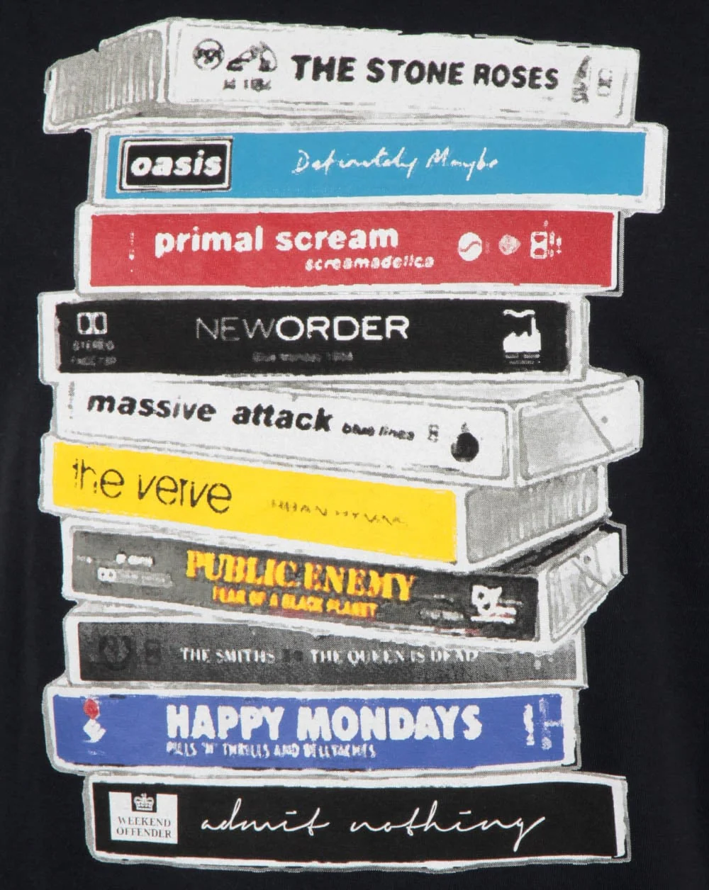 Weekend Offender 90s Highs T Shirt Navy - Image 2