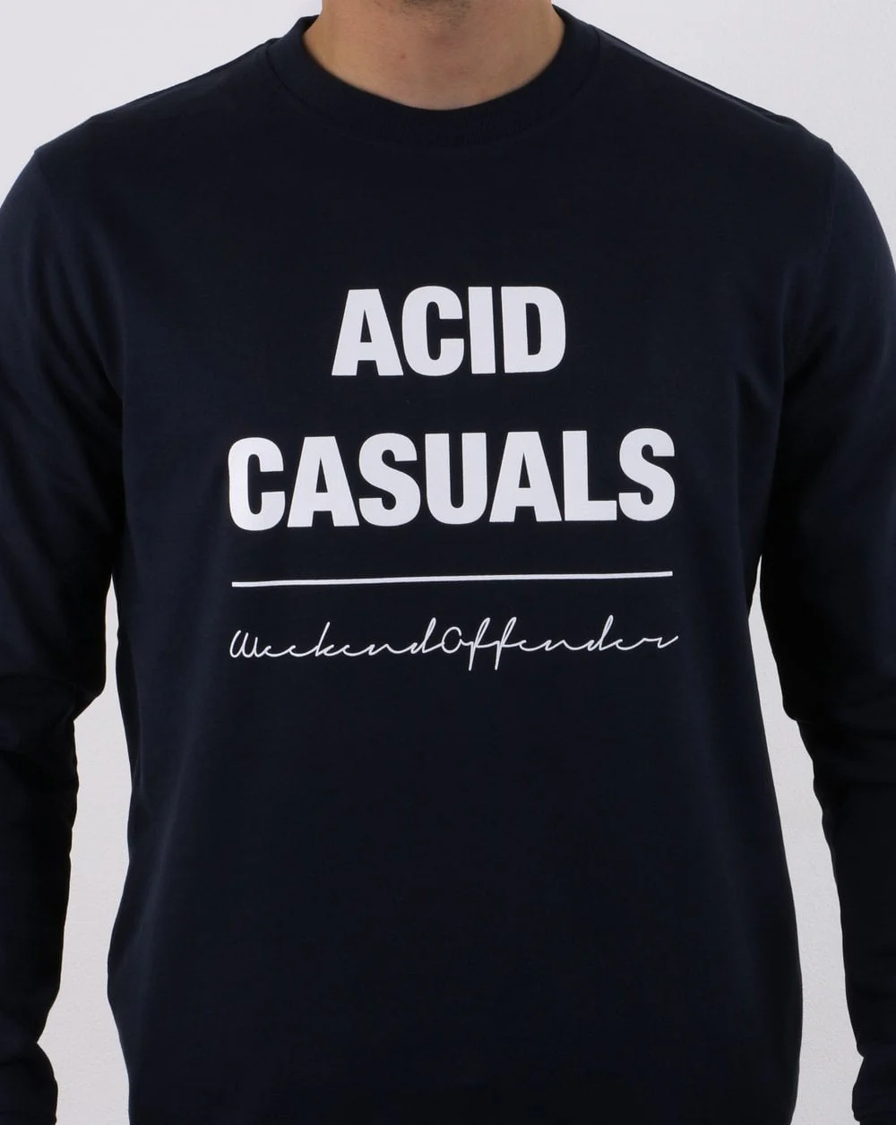 Weekend Offender Acid Casual Sweat Navy - Image 3