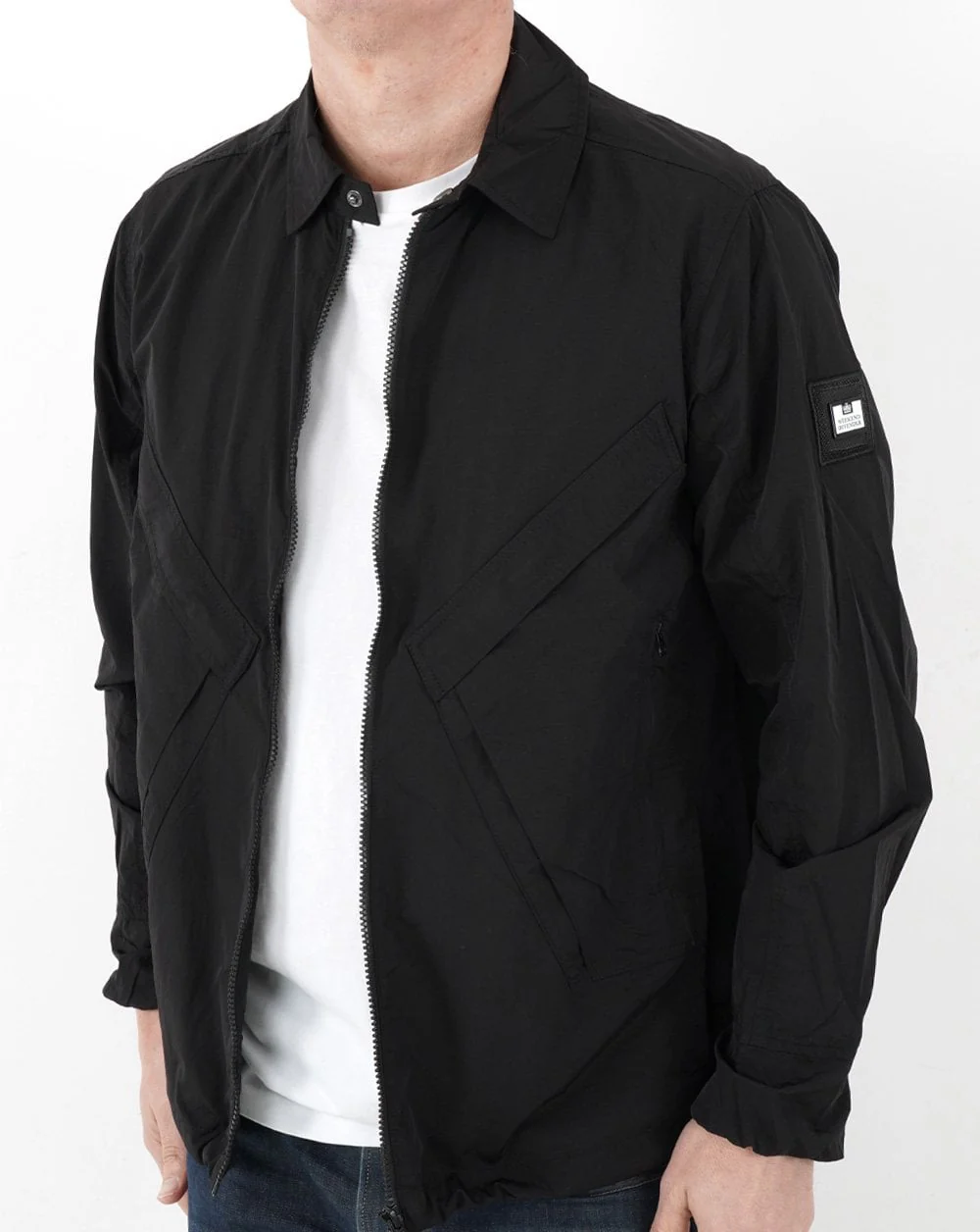Weekend Offender Arrow Hwy Overshirt Black - Image 4