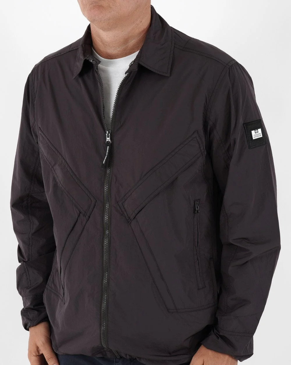 Weekend Offender Arrow Overshirt Dark Cherry - Image 4