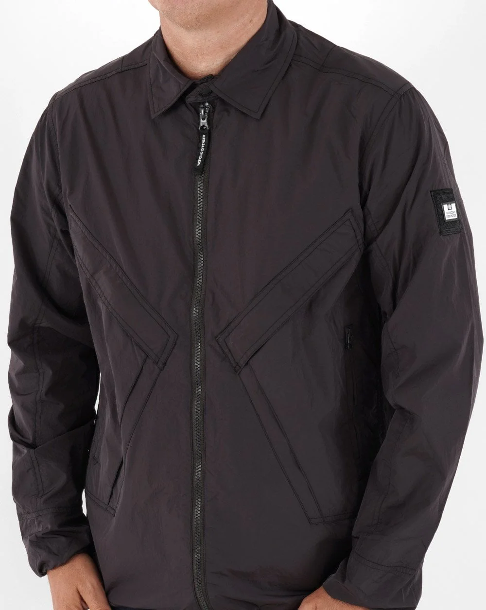Weekend Offender Arrow Overshirt Dark Cherry - Image 5