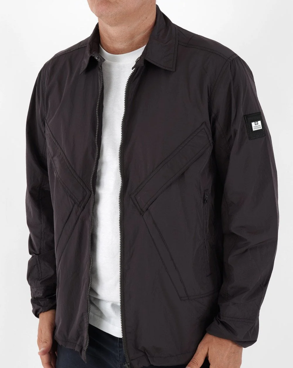 Weekend Offender Arrow Overshirt Dark Cherry - Image 6