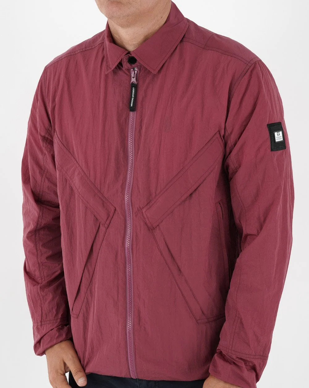 Weekend Offender Arrow Overshirt Rhubarb - Image 3