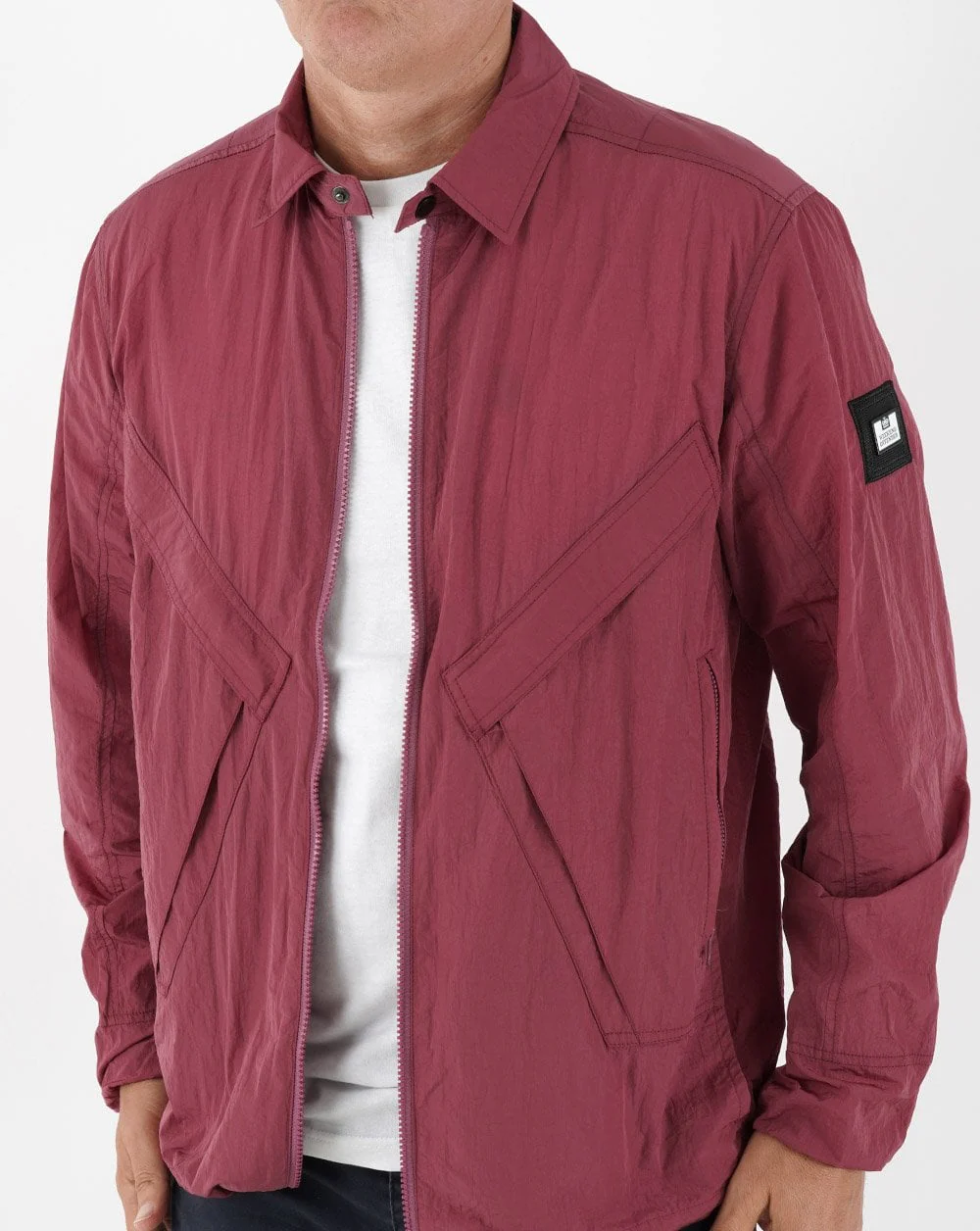 Weekend Offender Arrow Overshirt Rhubarb - Image 4