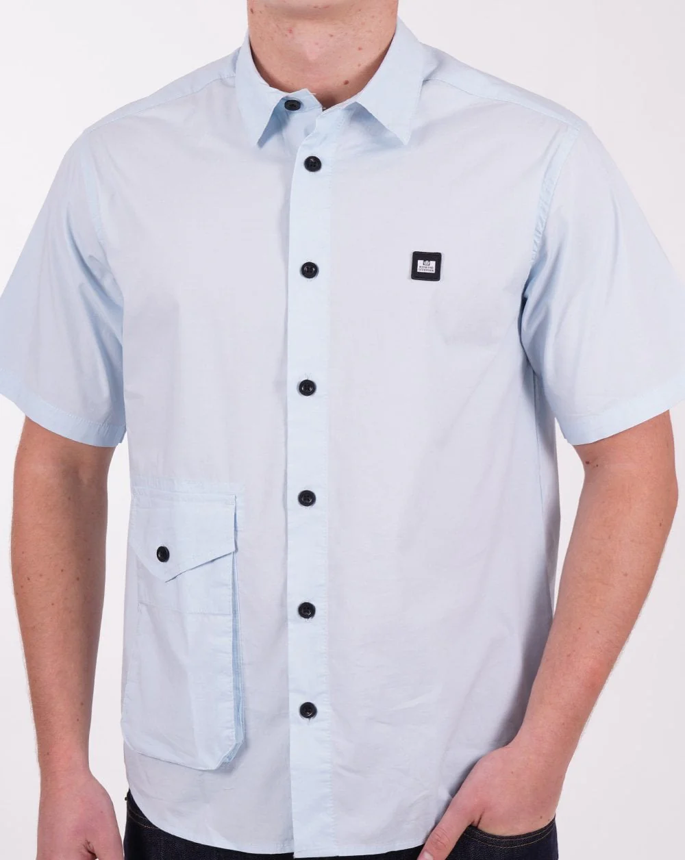 Weekend Offender Barboza SS Shirt Sky Blue - Image 3