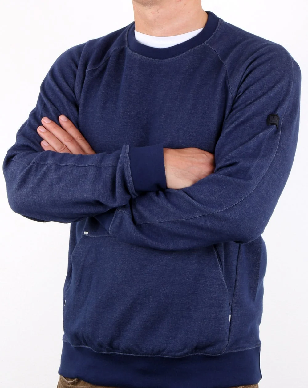 Weekend Offender Bisset Sweatshirt French Navy - Image 3