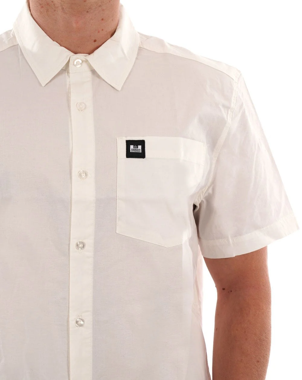 Weekend Offender Borak Short Sleeve Shirt White
