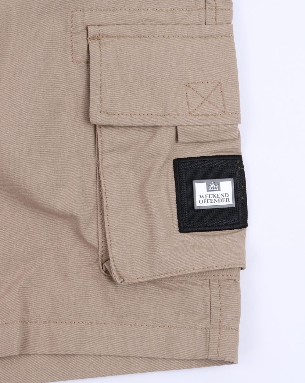 Weekend Offender Cargo Shorts Stone - Image 2