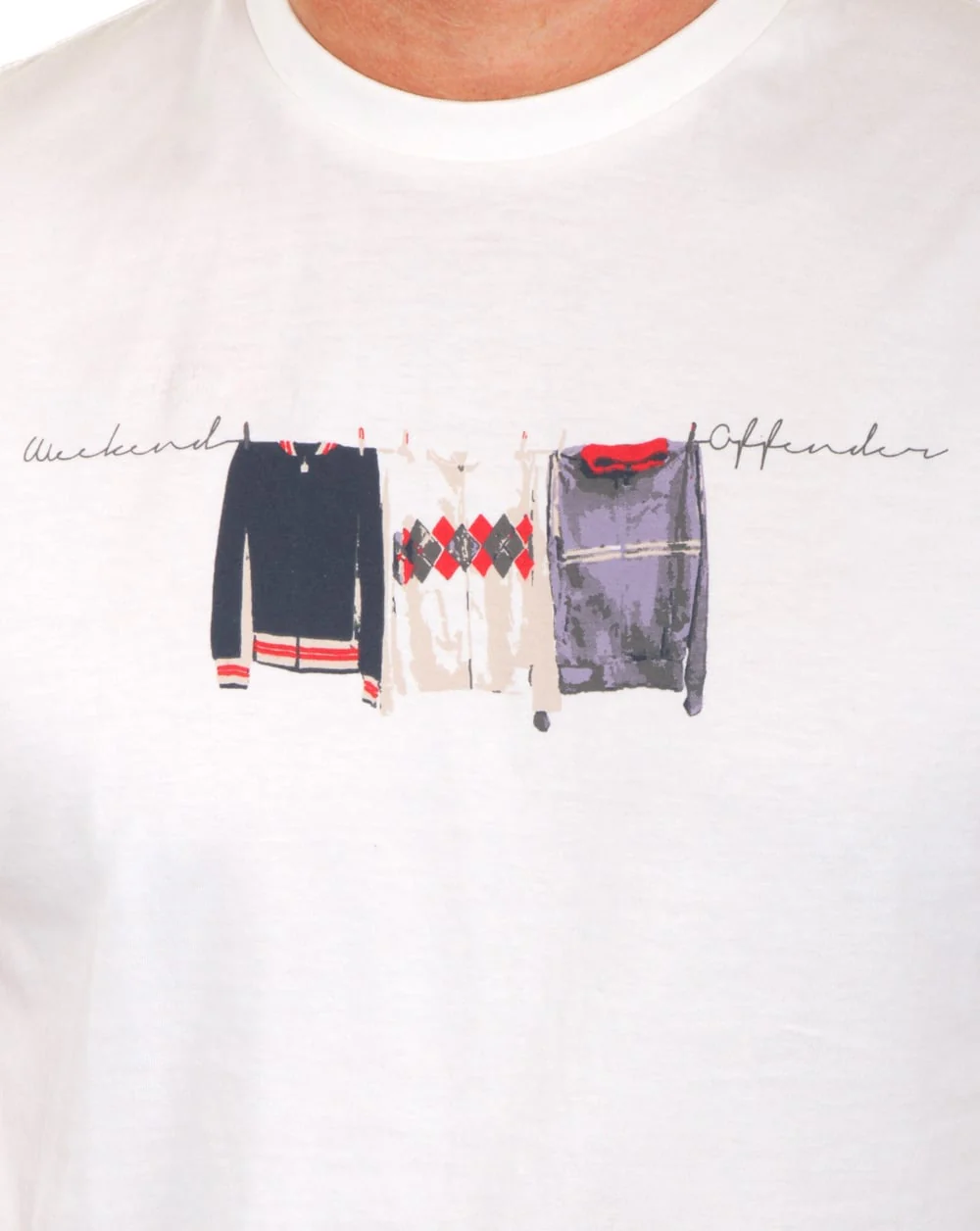 Weekend Offender Continental Elegance T Shirt White