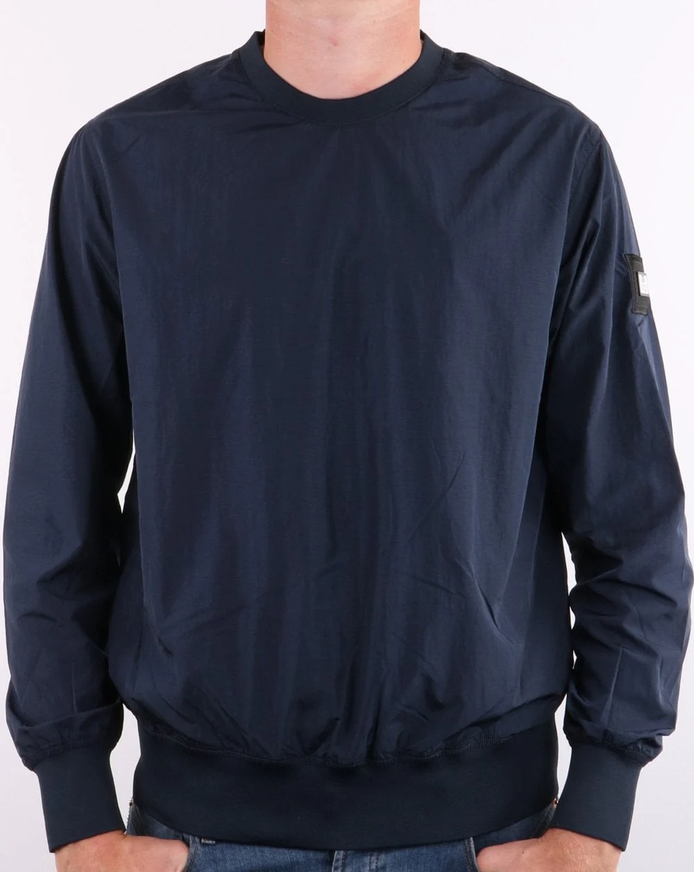 Weekend Offender Conway Overshirt Sweat Navy - Image 2